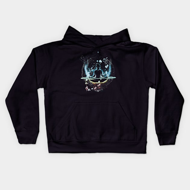 the last space bender Kids Hoodie by kharmazero